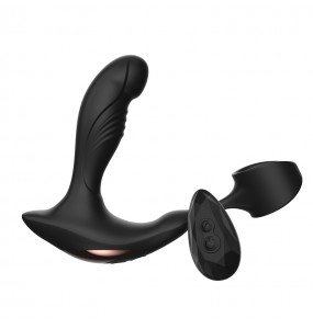 DIBE Prostate Massager Heating Dual-Vibrator With Penis Ring (Chargeable - Wireless Remote)